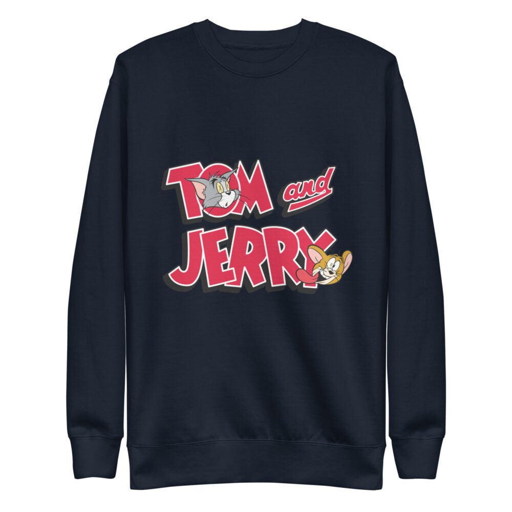 Unisex premium cotton sweatshirt tom and jerry ride