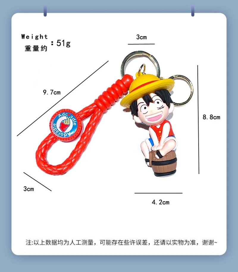 One piece Roronoa Zoro themed Keychain 3d anime - Image 2